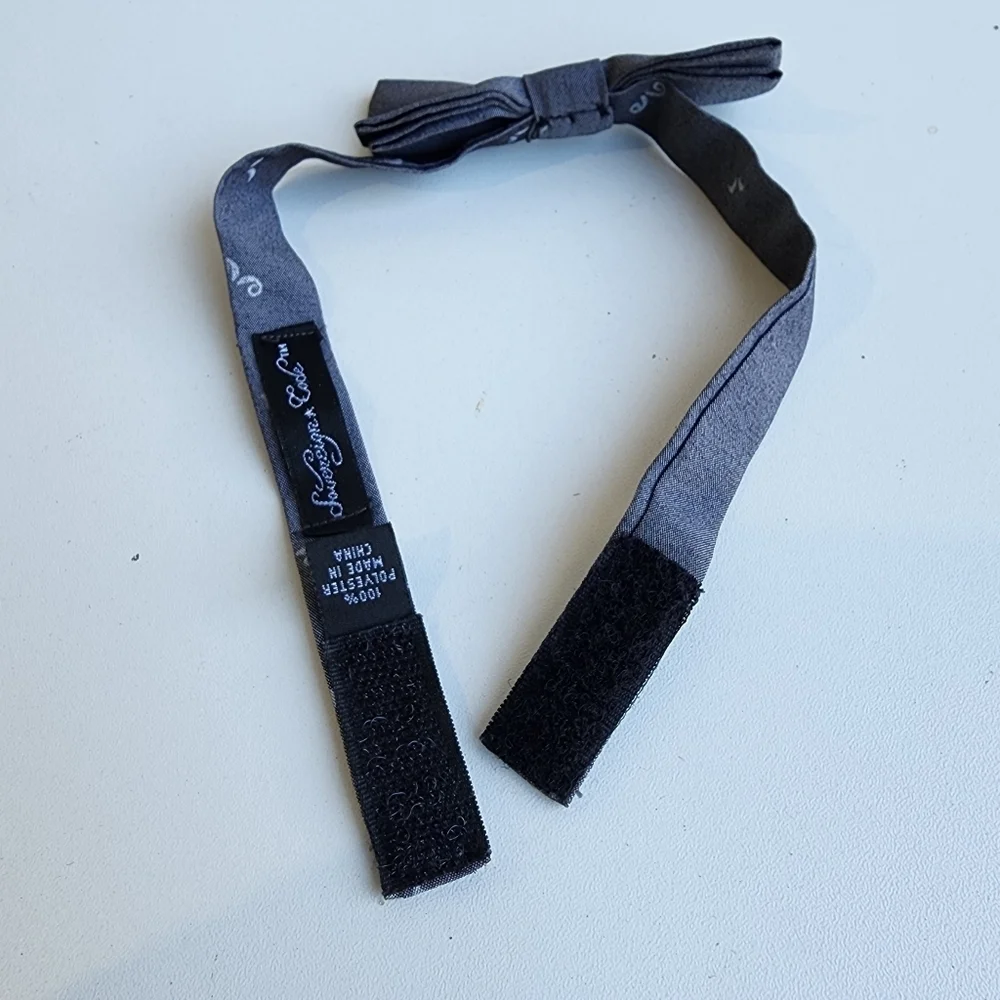 Sovereign Code Boys Gray Mustash Bow Tie Toddler Kids